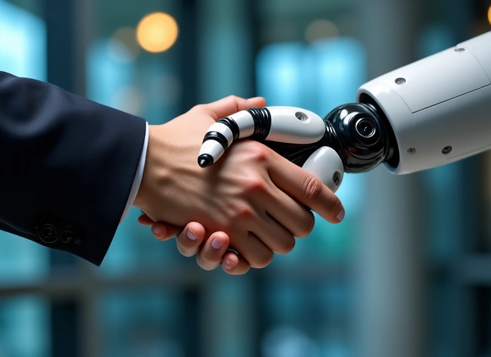 Two hands shaking representing data sharing agreement