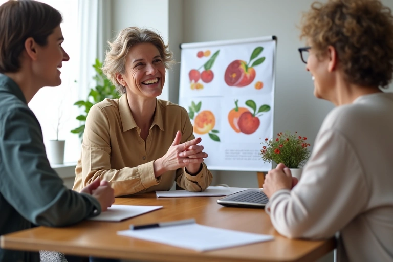 Coach guiding a client